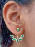Emerald Diamond Earrings