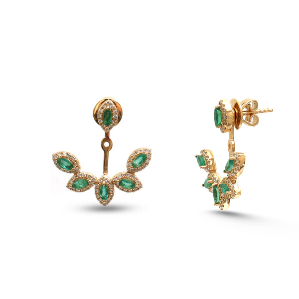 Emerald Diamond Earrings