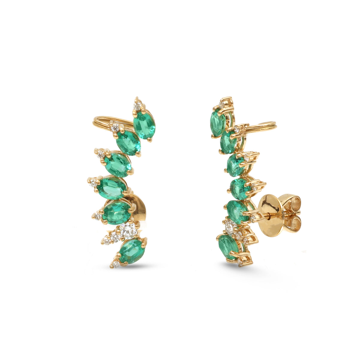 Emerald Diamond Earrings