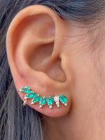 Emerald Diamond Earrings