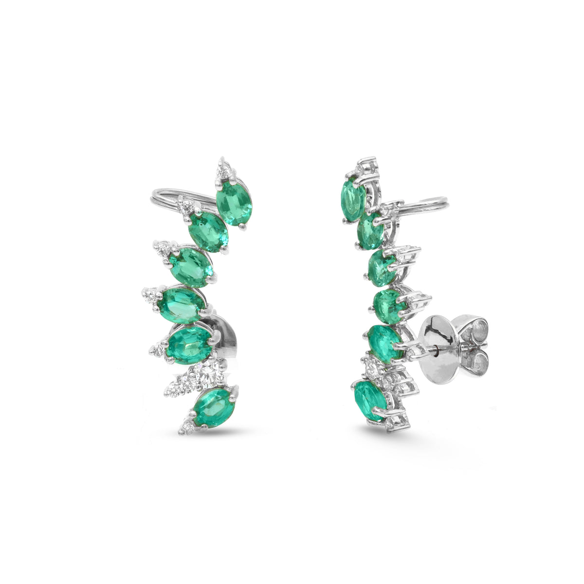 Emerald Diamond Earrings