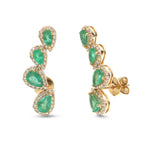 Emerald Diamond Earrings
