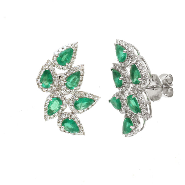 Emerald Diamond Earrings