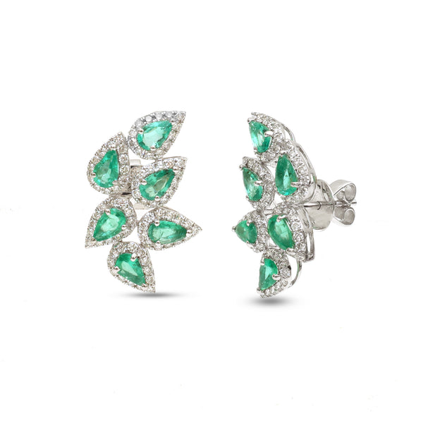 Emerald Diamond Earrings
