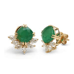 Emerald Diamond Earrings