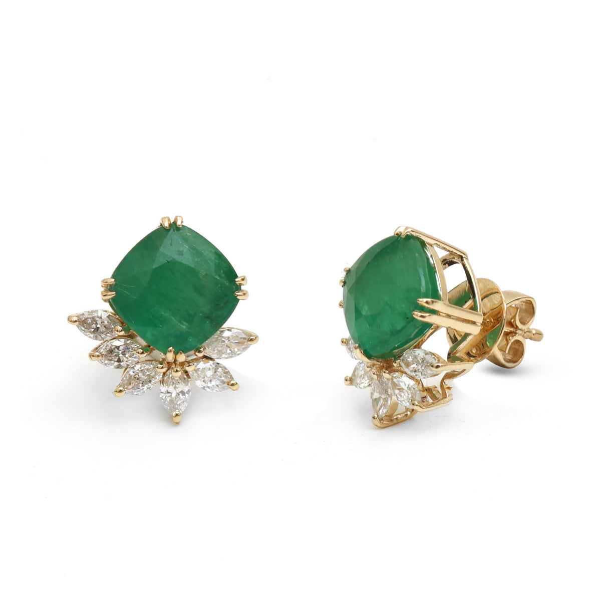 Emerald Diamond Earrings