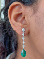 Emerald Diamond Earrings