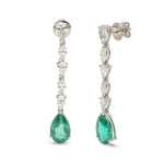 Emerald Diamond Earrings