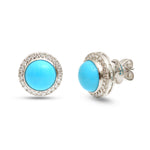 Turquoise Diamond Earrings