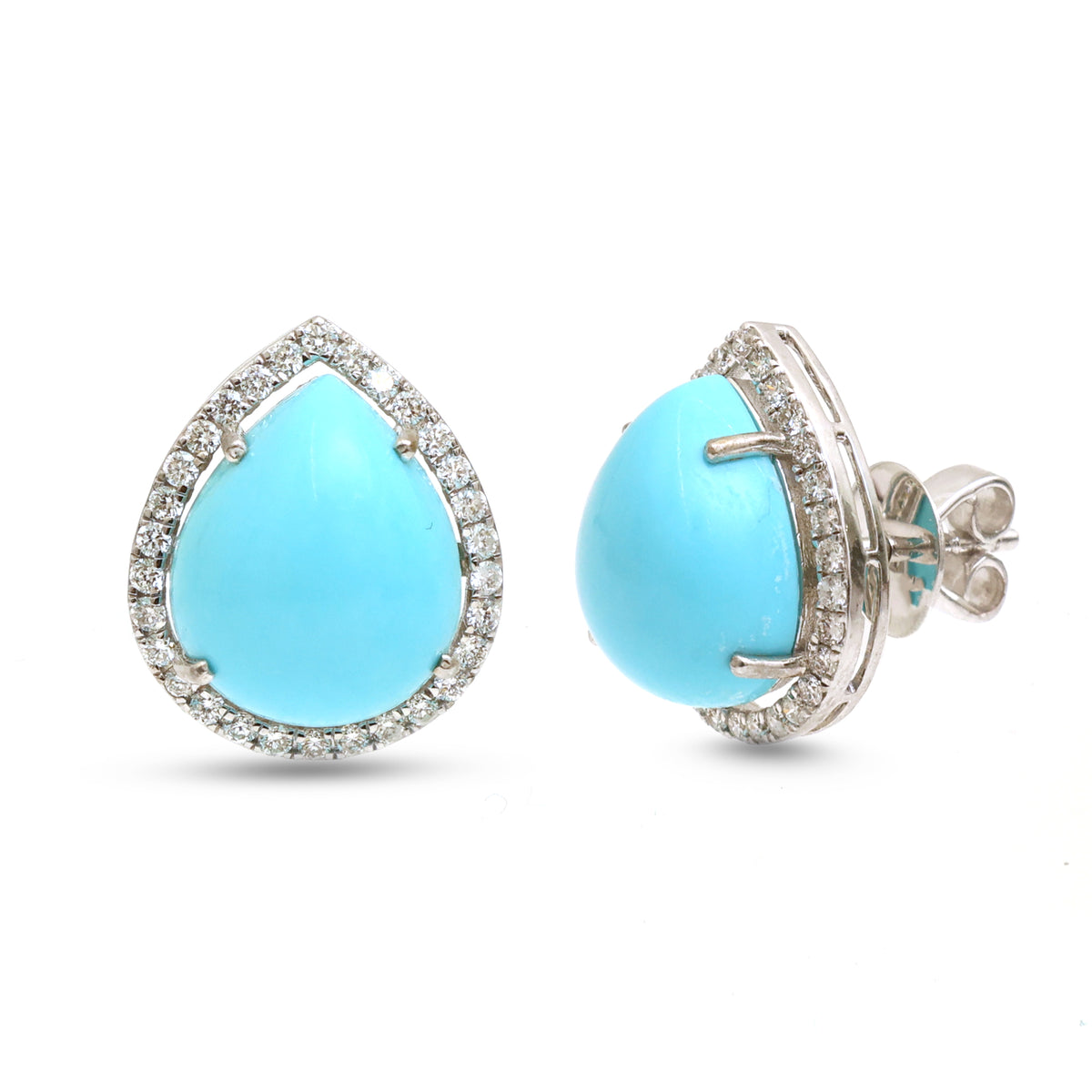 Turquoise Diamond Earrings
