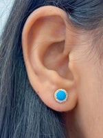 Turquoise Diamond Earrings