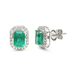 Emerald Diamond Earrings