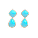 Turquoise Diamond Earrings