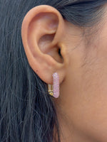 Pink Sapphire Earrings