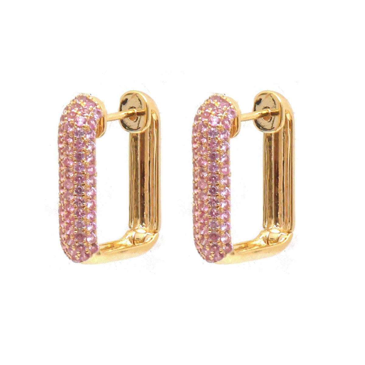 Pink Sapphire Earrings