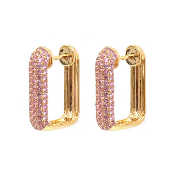 Pink Sapphire Earrings