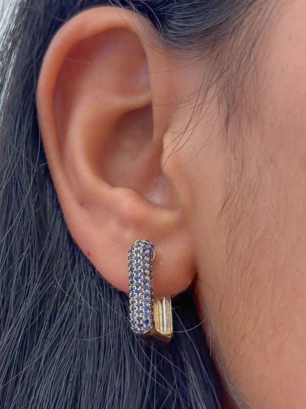 Blue Sapphire Earrings
