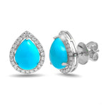 Turquoise Diamond Earrings