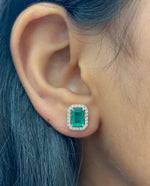 Emerald Diamond Earrings