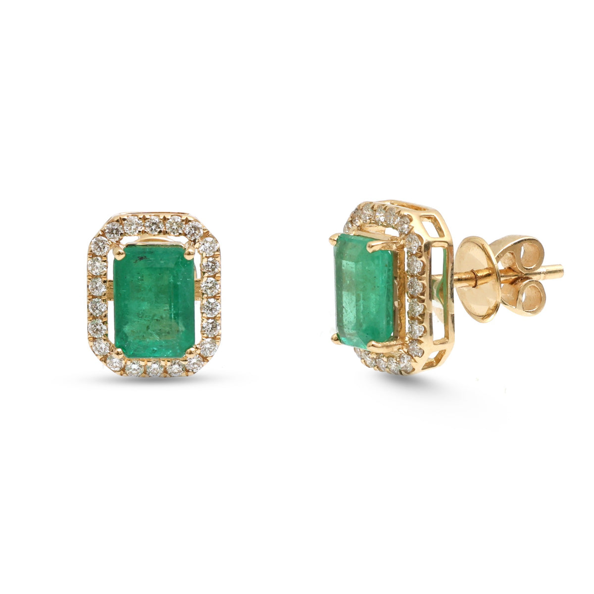 Emerald Diamond Earrings