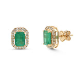 Emerald Diamond Earrings