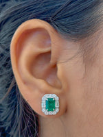 Emerald Diamond Earrings