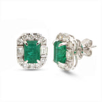 Emerald Diamond Earrings
