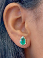 Emerald Diamond Earrings