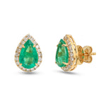 Emerald Diamond Earrings