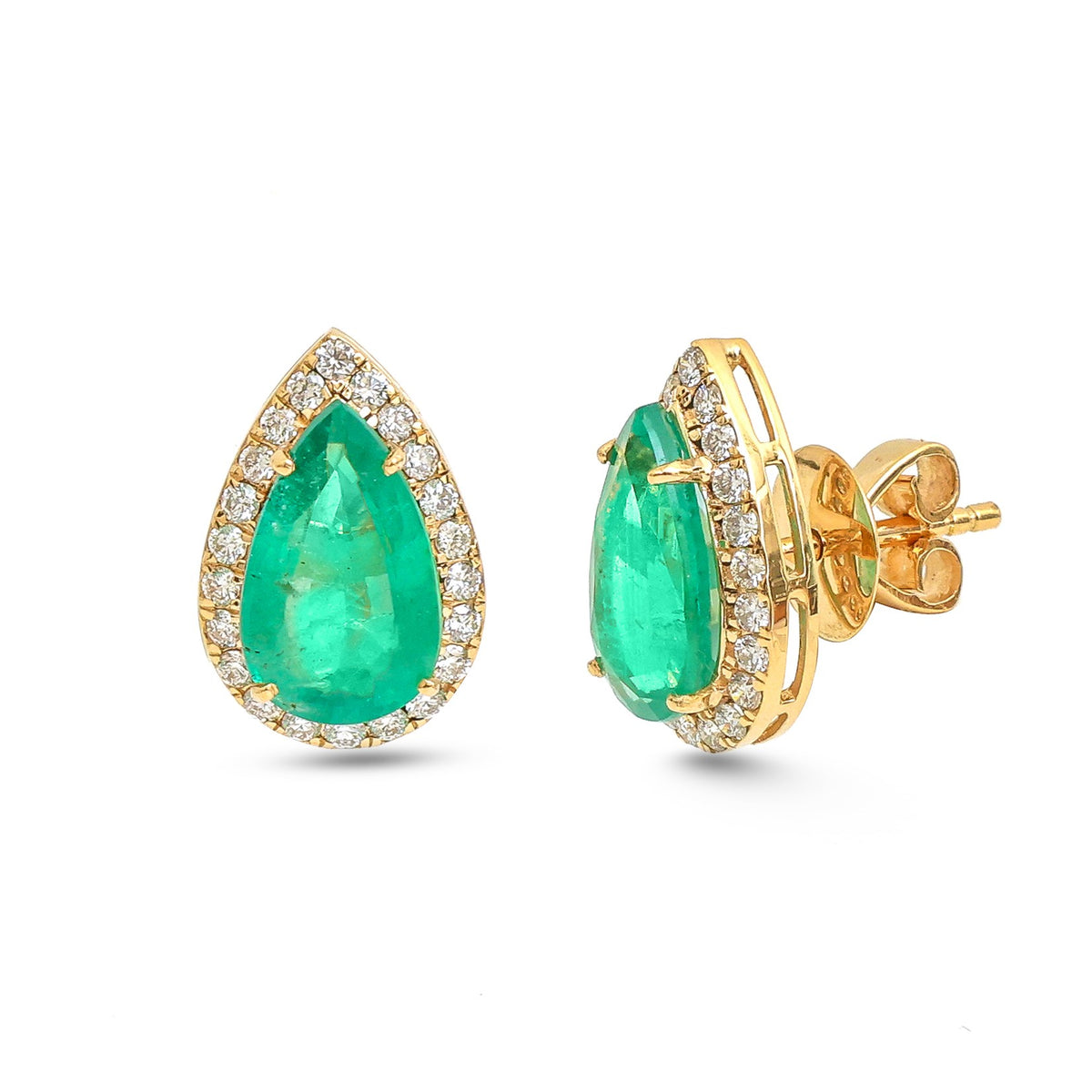 Emerald Diamond Earrings