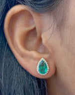 Emerald Diamond Earrings