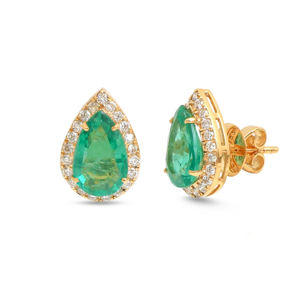 Emerald Diamond Earrings