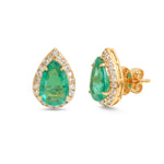 Emerald Diamond Earrings
