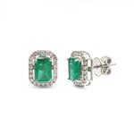 Emerald Diamond Earrings