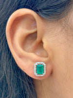 Emerald Diamond Earrings