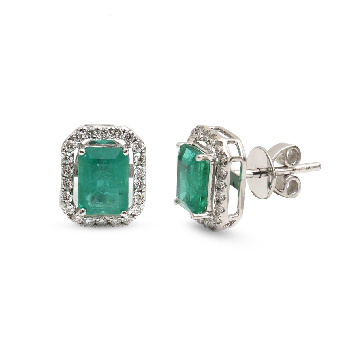 Emerald Diamond Earrings