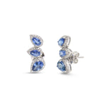 Blue Sapphire Diamond Earrings