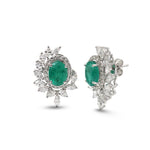 Emerald Diamond Earrings