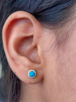 Turquoise Diamond Earrings