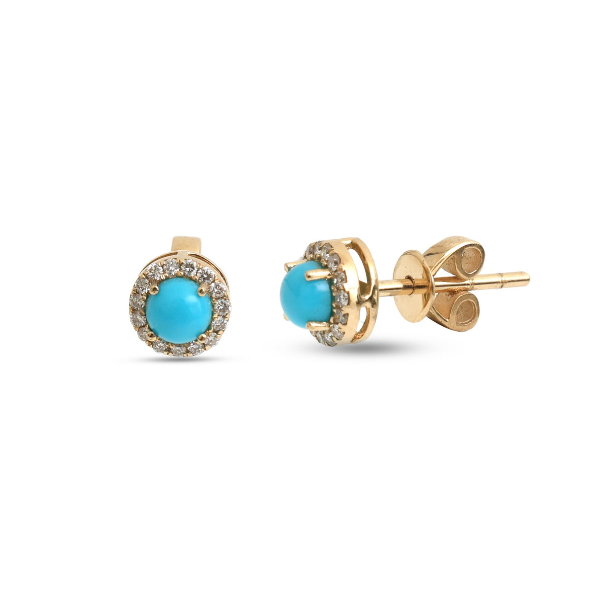 Turquoise Diamond Earrings