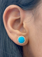Turquoise Diamond Earrings
