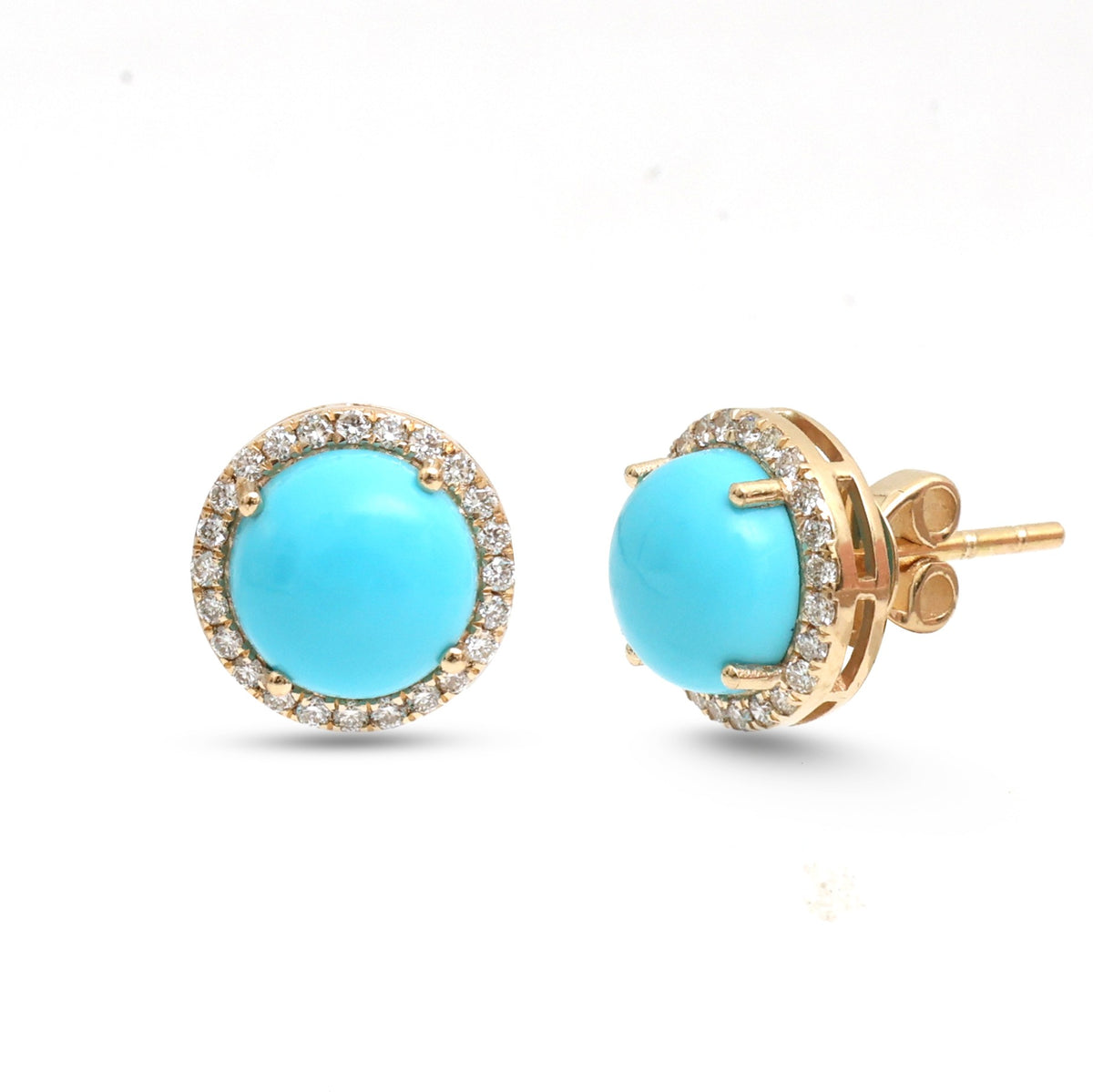 Turquoise Diamond Earrings