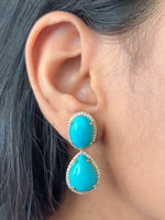 Turquoise Diamond Earrings