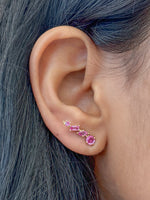 Pink Sapphire Earrings