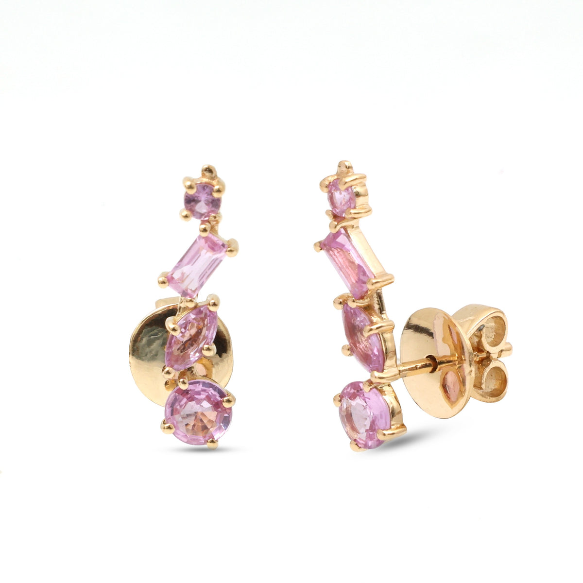 Pink Sapphire Earrings