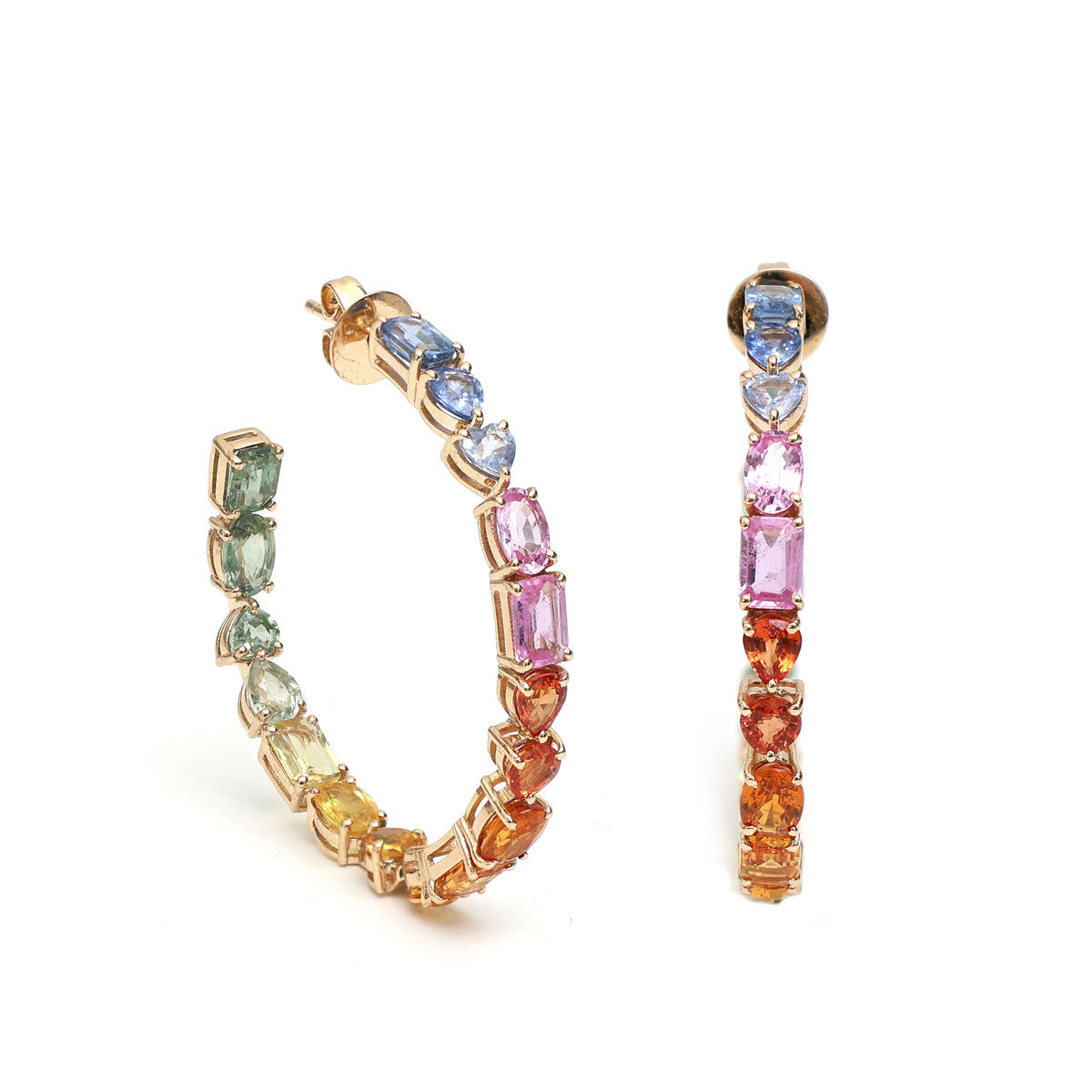 Rainbow Sapphire Earrings