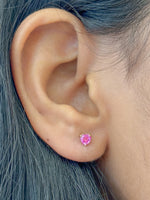Pink Sapphire Earrings