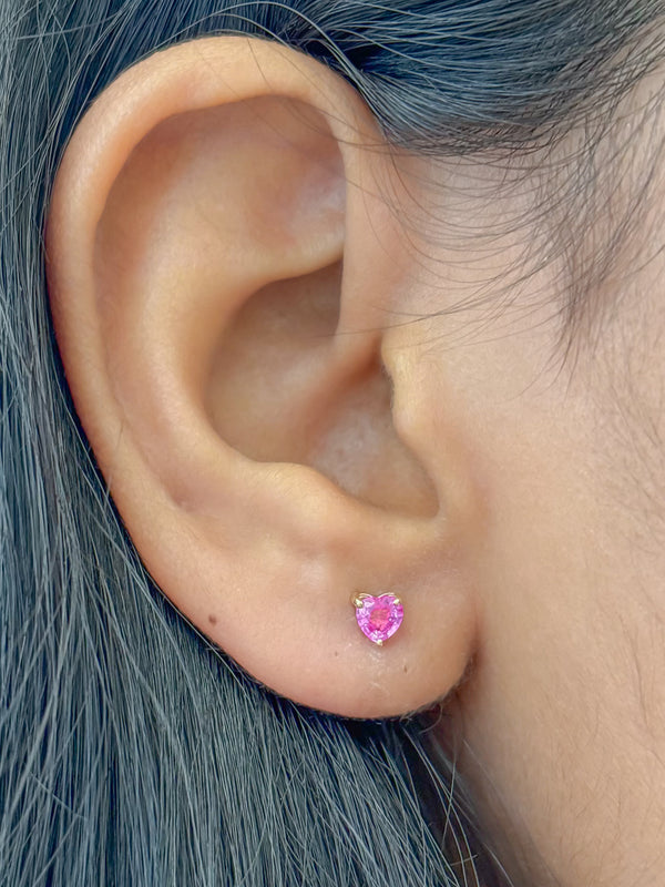 Pink Sapphire Earrings
