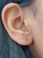 Pink Sapphire Earrings