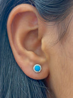 Turquoise Diamond Earrings